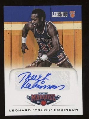 2012-13 Panini Marquee Auto Leonard Truck Robinson Knicks Card #33 - Image 1 of 2