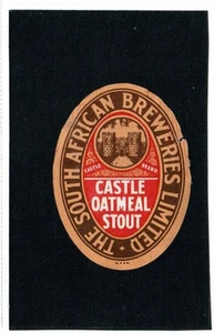 THE SOUTH AFRICAN BREWERIES Ltd CASTLE OATMEAL STOUT: Bier Etikett (C90833) - Bild 1 von 1