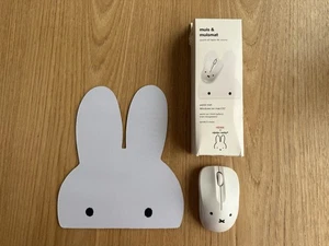 Windows & Mac OS compatible rare Miffy mouse mat & wireless mouse set - Picture 1 of 5