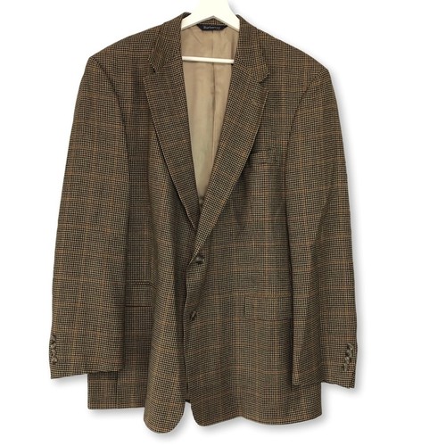 Blazer sportivo Burberrys vintage uomo lana pied de poule due bottoni taglia 46L