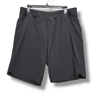 Lands End Quick Dry Swim Shorts Womens 14 Black 11 inch Mesh Panty Lined - Picture 1 of 7