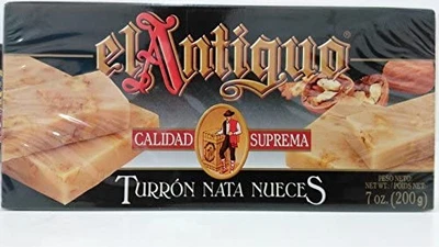 El Antiguo Calidad Suprema Turron Nata Nueces - 核桃霜牛轧糖 7 盎司 — 第 1/3 张图片