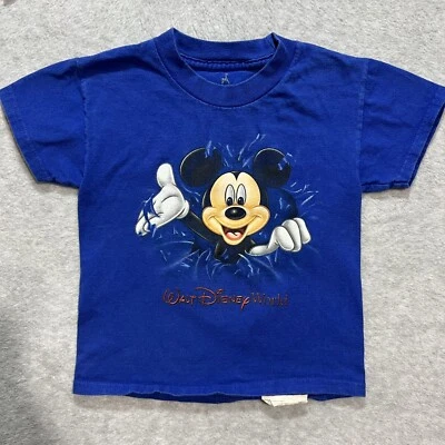 Camisa de Mickey Mouse de Colección Disney Niños Talla XS Gráfico de Dos Caras Foto 1 de 4