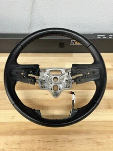 Volante de cuero negro original usado OEM GMC AT4 punto tostado caqui 2019+ - Imagen 1 de 4