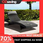 Uv Resistant Outdoor Wicker Sun Lounge With Adjustable Backrest And Removable He