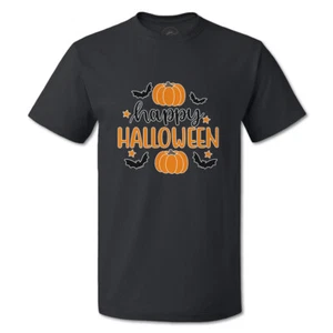 Funny Graphic T Shirts Halloween Happy Halloween Pumpkin Cotton Nightmare Top - Picture 1 of 24