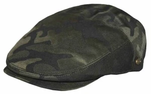 Epoch Men's Cotton Camo Flat Ivy Golf Cap Green Camo Hat - Picture 1 of 1