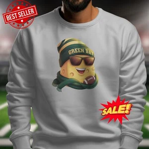 Green Bay Cheesehead Sweatshirt, Fußballbekleidung, gemütliches Geschenk für Fans, Spieltag - Bild 1 von 3