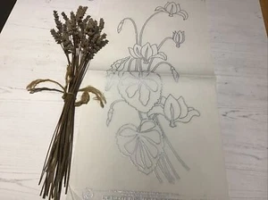 Deighton’s Silver Transfer No PX3530. Tall Flowers. - Picture 1 of 3