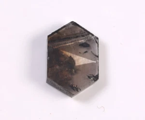 Diamante naturale marrone scuro fantasia taglio esagonale 0,60 ct scegli per fede nuziale. - Foto 1 di 6