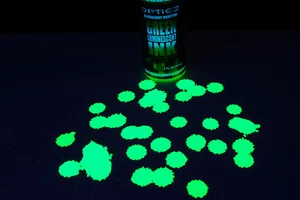 Tinta de marcado de seguridad reactiva Opticz verde diurno visible UV luz negra de 2 onzas - Imagen 1 de 3