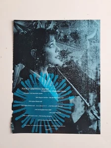 Nanci Griffiths Storms 1990 MUSIC Album ADVERT 9X12" POSTER - Picture 1 of 1