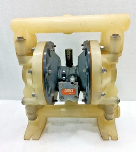 INGERSOLL RAND ARO 6661AJ-322-C AIR DOUBLE DIAPHRAGM PUMP 1" POLYPROPYLENE - Picture 1 of 9