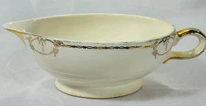 Commodore de Salem China 1948 Gravy Boat con adornos de oro de 23 quilates - De colección EE. UU. - Imagen 1 de 7