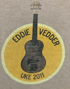 ORG. EDDIE VEDDER UKE UKULELE SONGS 2011 PEARL JAM J Hard Rock Men’s T-shirt XL - Picture 1 of 7