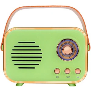 Retro Bluetooth Speaker Vintage Room Decor Small Portable Speaker Kitchen - Picture 1 of 8