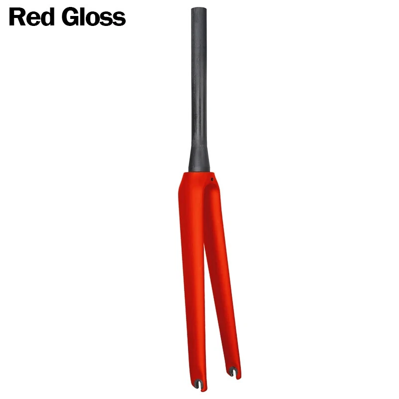 700C Fixed Gear Carbon Fiber Hard Forks for Track or Road Bike Tapered Tube - Image 1 of 4