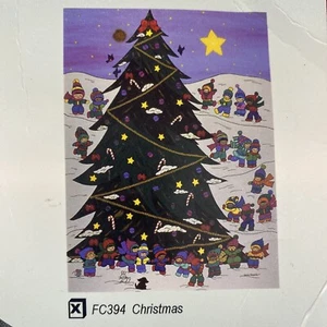 Bandiera da giardino oggetti da collezione artistici di Marilyn Mark Natale 25" X 37" USA NOS - Foto 1 di 3