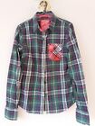 SUPERDRY LADIES SHIRT GREEN EXCELLENT CONDITION SIZE XS