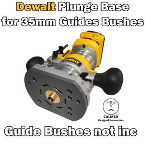 Base de enrutador de inmersión compatible Dewalt DCW600 para casquillos guía de latón de 35 mm - INC P&P - Imagen 1 de 10