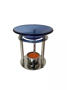 Essential Oil Burner Tealight Candle Holder Warmer Wax Melt Chrome Style Xmas - Picture 1 of 5