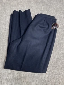 Personal leslie Fay SZ 16 (actual SZ 8/10) Women’s Navy  Wool Blend Lined Pants - Picture 1 of 6
