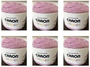 Lote 6 madejas hilo caronte algodón pasteles hilo malva 8,8 oz cada una (SHV15) - Imagen 1 de 4