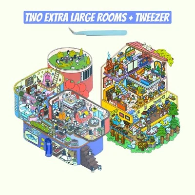 Two Extra Large (3D) Isometric Scene Rooms. Treehouse and Canned Apartment. - Image 1 of 4