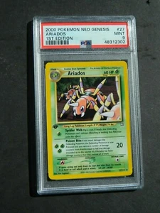 Pokemon PSA 9 1ST EDITION ARIADOS 27/111 NEO GENESIS SET NON HOLO - MINT - Picture 1 of 2
