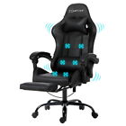 Artiss Gaming Office Chair Racing Massage Computer Seat Footrest Pu Leather