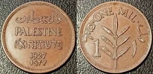 Palästina - Britisches Mandat - 1 Mil 1927 TTB+! KM#1 - Picture 1 of 1