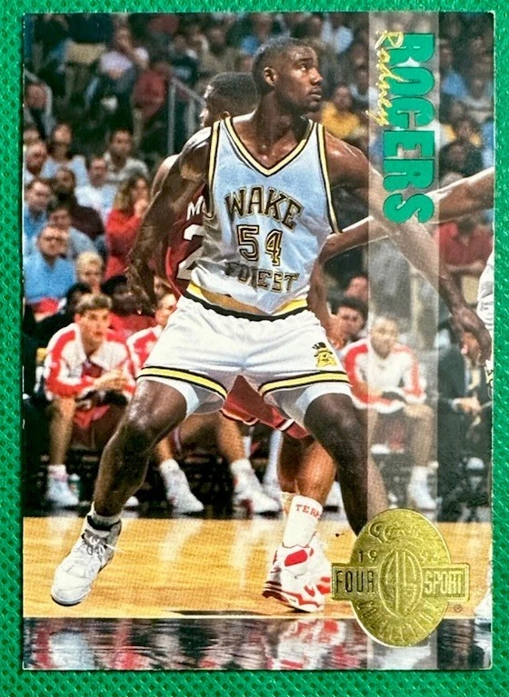 1993 Classic Four Sport RODNEY ROGERS #6 Rookie WAKE FOREST  VGEX - Image 1 of 4