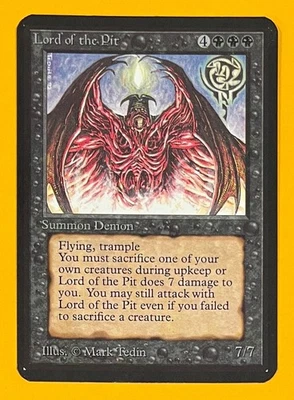 MTG LORD OF THE PIT Alpha (OldManMTG 012-312) - Image 1 of 4