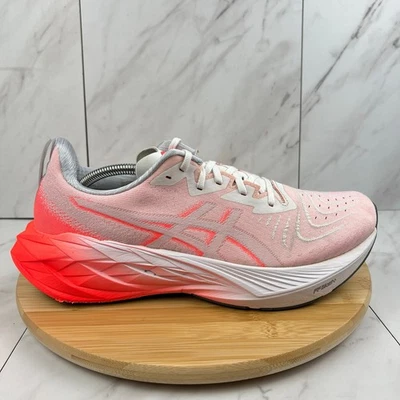 Asics Novablast 4 Womens Size 11.5 White Sunrise Red Running Shoes 1011B845 - Image 1 of 4