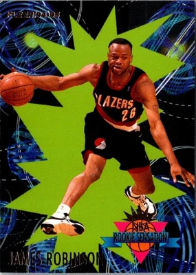1994 Fleer Rookie Sensations James Robinson #21 Portland Trail Blazers - Image 1 of 2