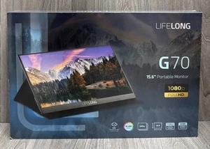 LifeLong G70 15.6" FHD 1080p Portable Monitor - NEW SEALED BOX - Picture 1 of 1