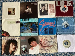 80's Pop/Rock 7" VINYL Lot(12) Sting, Tikaram, Loggins, Go-Go's, Chicago, Huey - Picture 1 of 14