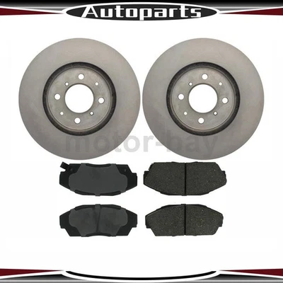 Kit de rotores y pastillas de freno de disco delanteros para 1990 1991 1992 1993 Acura Integra C-Tek Foto 1 de 4