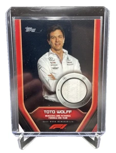 2022 Topps Formula 1 F1 Relics Toto Wolff Seam Patch Relic Black 01/10 #F1RL-TW - Picture 1 of 2