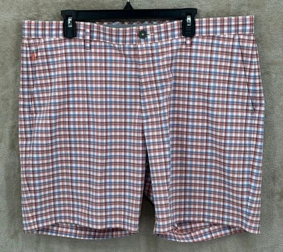 Pantalones Cortos Tommy Bahama Para Hombres 40 Rendimiento Golf 4 Vías Elastizados Ligeros A Cuadros Foto 1 de 4