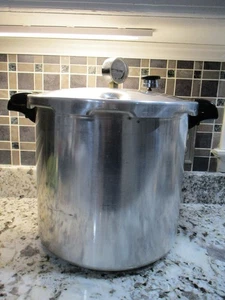 OLLA A PRESIÓN PRESTO DELUXE DE COLECCIÓN ENLATADORA 409A 22 QT 0178107 FUNCIONANDO - Imagen 1 de 5