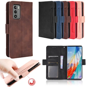 For LG Wing 5G Phone Magnetic Flip Leather Wallet Case Cover Luxury Shockproof - Picture 1 of 17