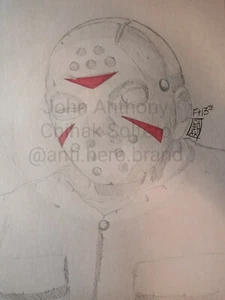 Jason Voorhees Pencil Sketch - Bild 1 von 1