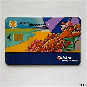 Telstra Lobster Life Easier 01010004N $10 Phonecard (PH15) - Picture 1 of 2