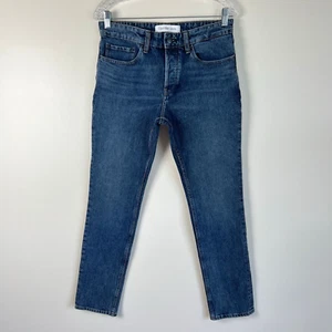 Calvin Klein Jeans Mens 29X30 Blue Regular Straight Leg Denim Jeans Button Fly - Picture 1 of 7