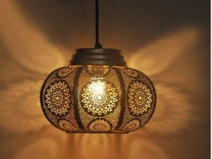 Moroccan Hanging Lantern Lamp, Ceiling Fixture Lantern Lamp, Home Decor Lights - Picture 1 of 3
