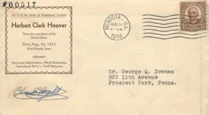 HERBERT HOOVER BIRTHDAY 1933 - Picture 1 of 1