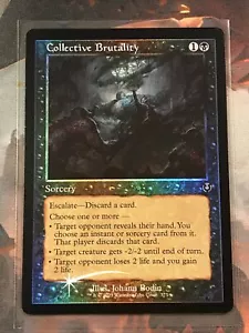MTG Colectivo Brutalidad Retro Lámina Innistrad Remasterizada INR 375 Raro Casi Nuevo - Imagen 1 de 2