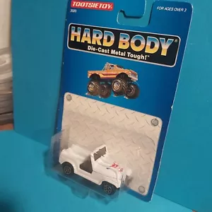 Tootsie Toy HARD BODY JEEP White Mint in sealed card Great Jeep Clean 1992 - Picture 1 of 3