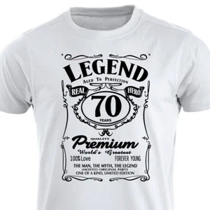 70 Cumpleaños Regalos para Él Hombres 70 Años Divertida Camiseta Hombres Cumpleaños Camiseta Camiseta - Imagen 1 de 14
